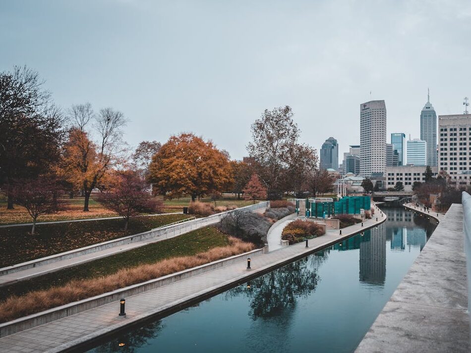 building and garden scenery