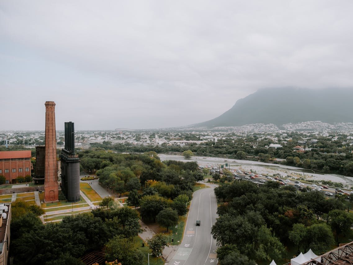 aerial view of monterrey