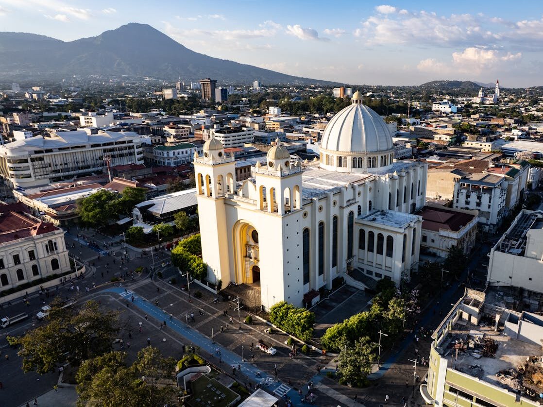aerial view of san salvador