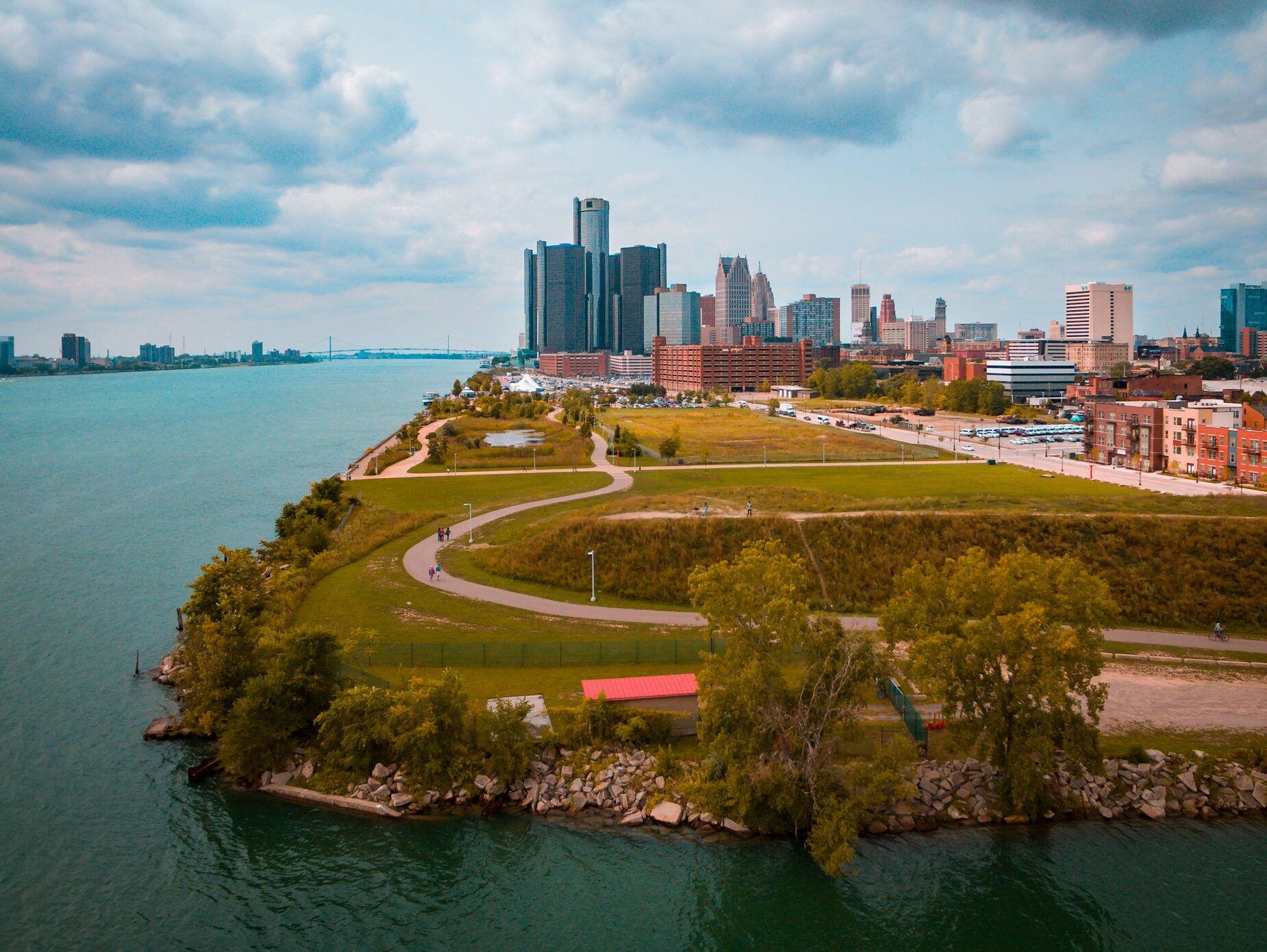 skyview of detroit