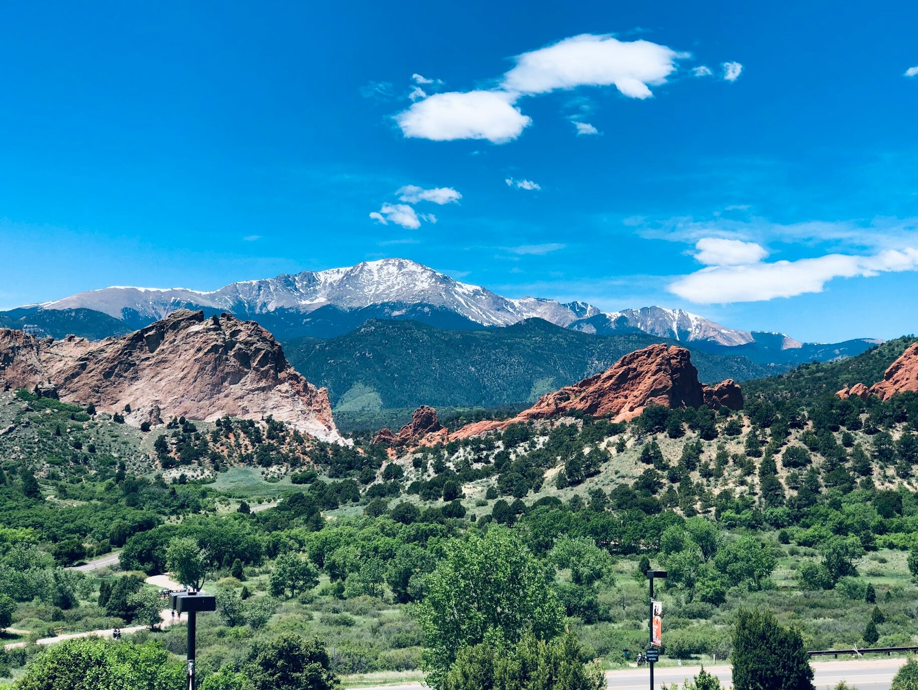 landscape of mountains