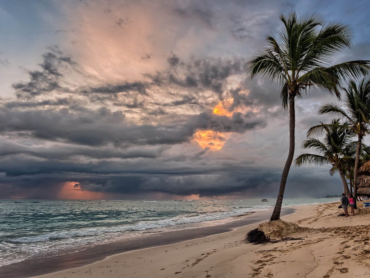 seaside during sunset