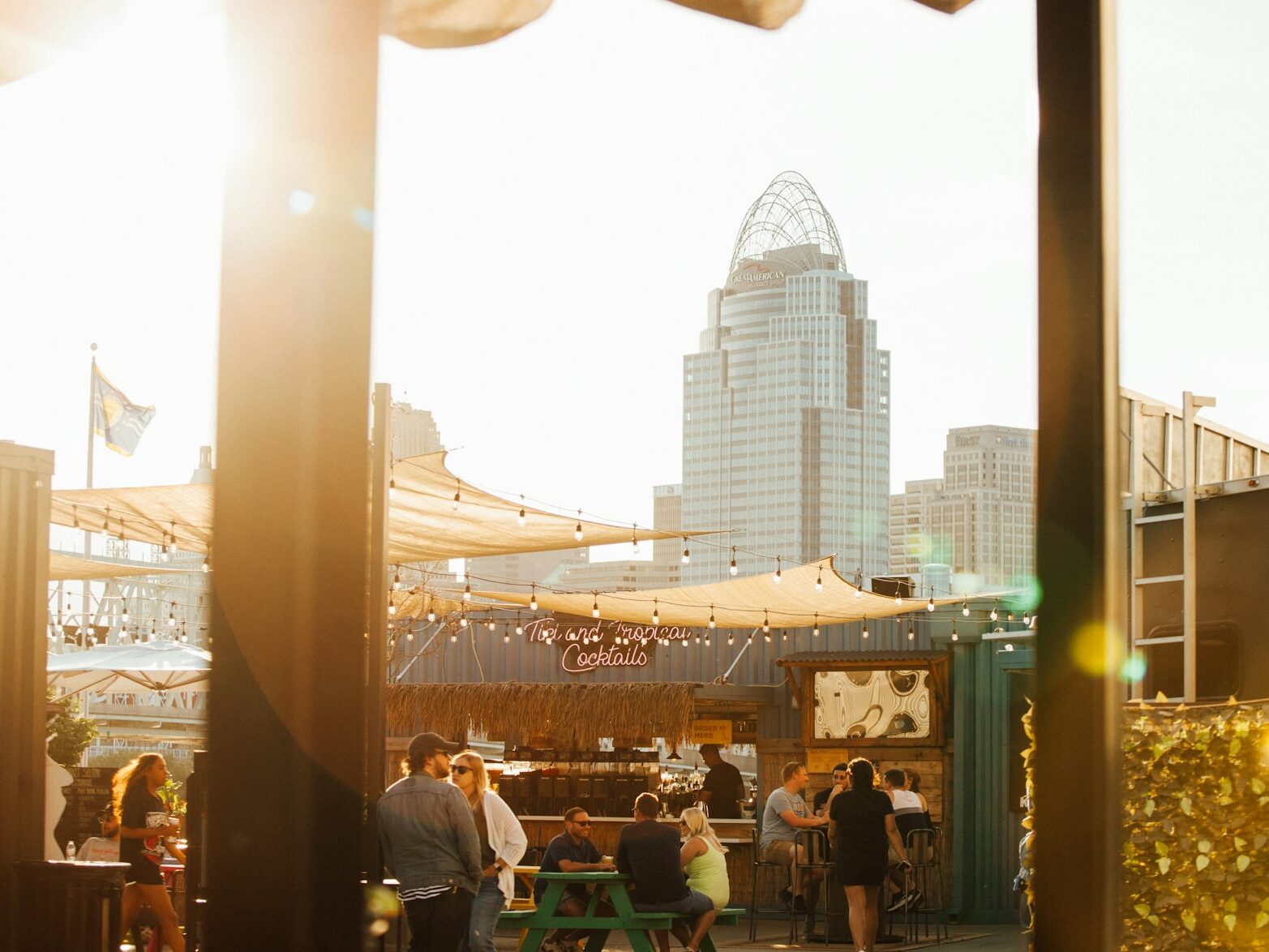 sunset in cincinnati