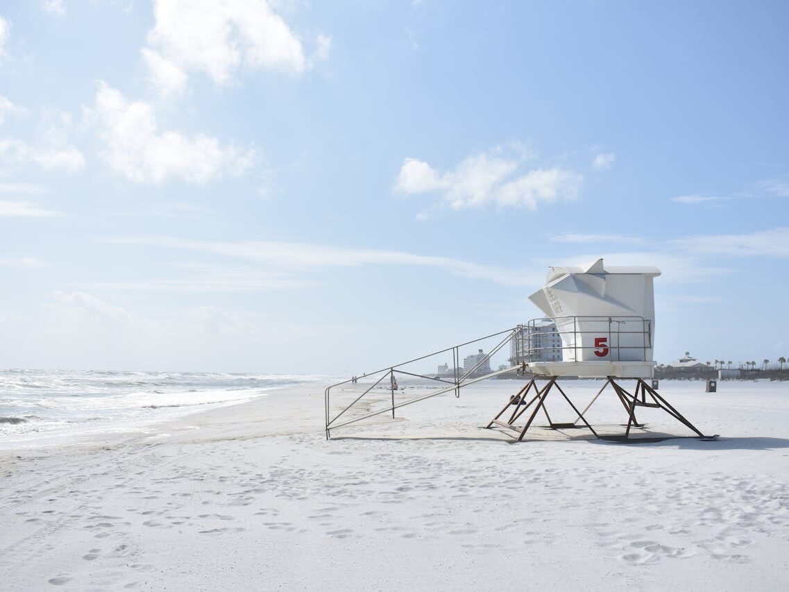 lifeguard house on beach